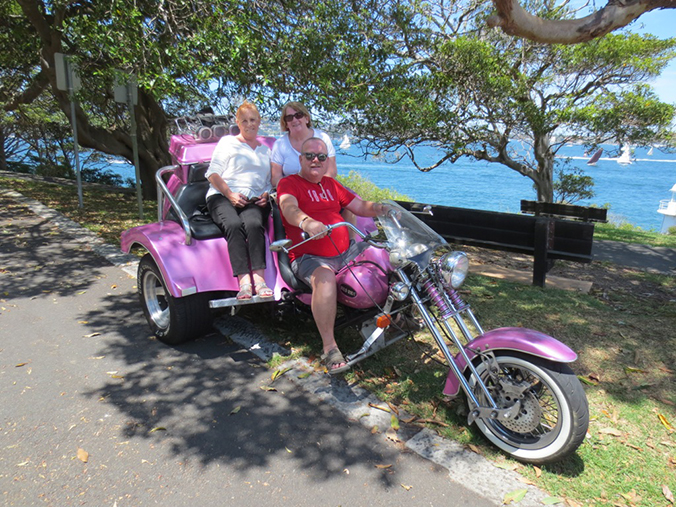 Harley trike tour North Shore
