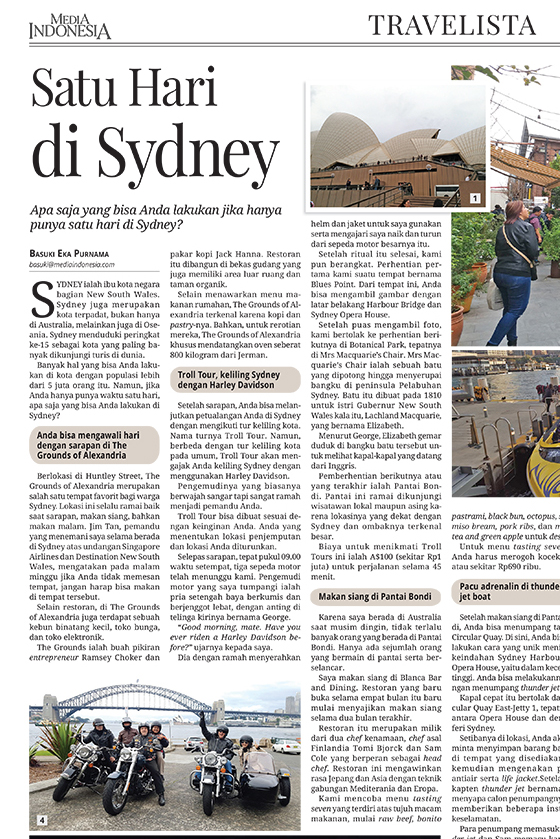 'One Day in Sydney' - a Harley tour