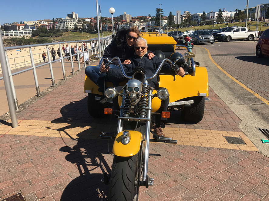 trike ride for 80th birthday present Sydney