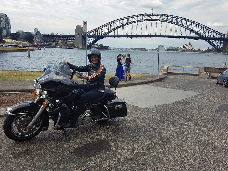 Harley tour over Sydney Harbour Bridge
