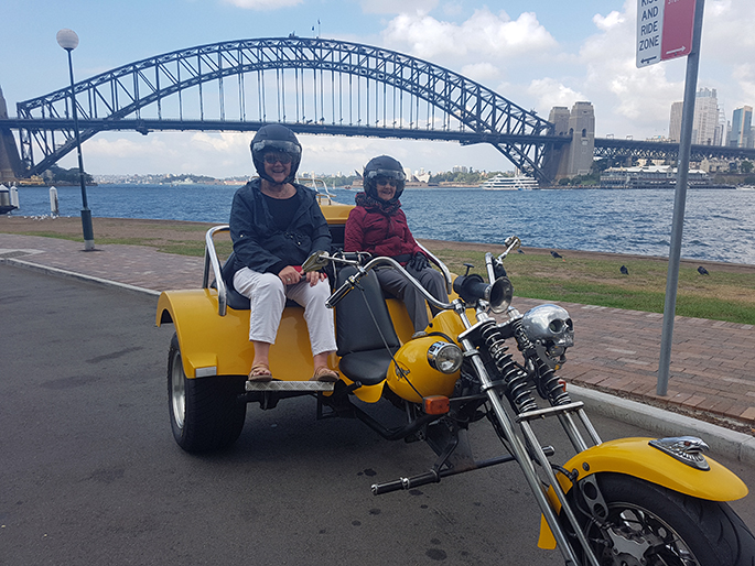 rike ride around Sydney
