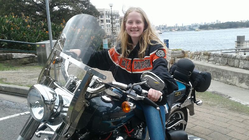 Harley ride for 14 year old birthday