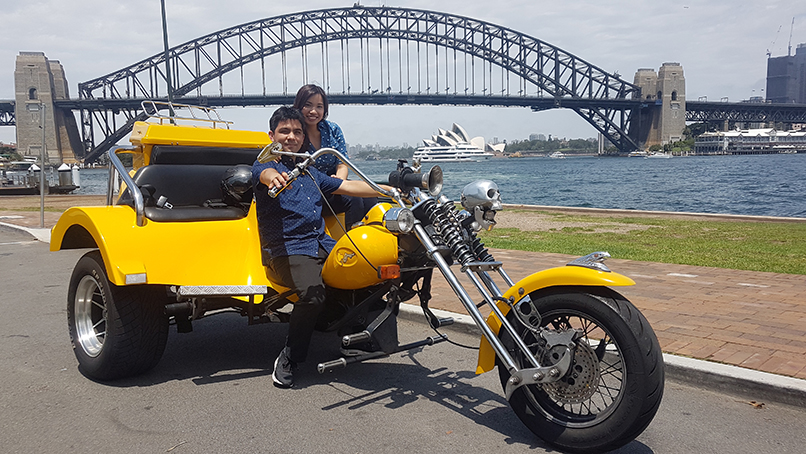 trike Sydney Harbour Bridge ride