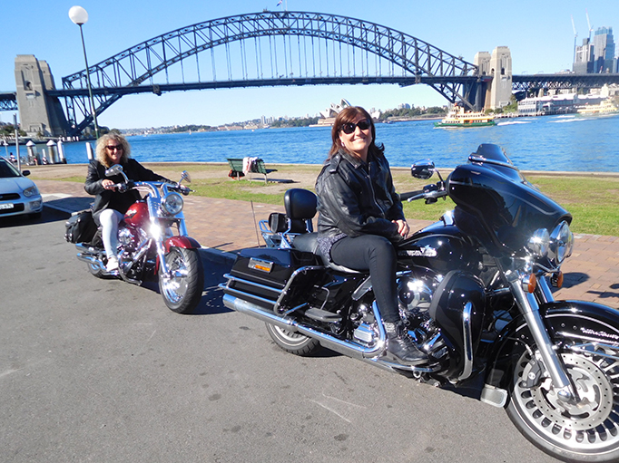 Harley tour around Sydney sights