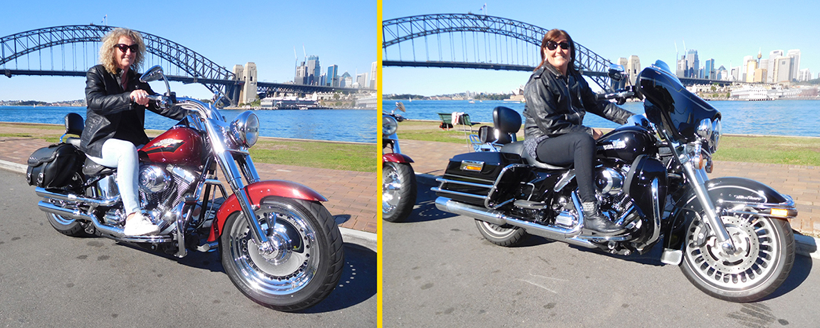 Harley tour around Sydney sights