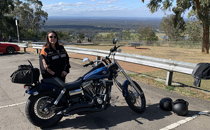 Harley tour lower Blue Mountains, Sydney