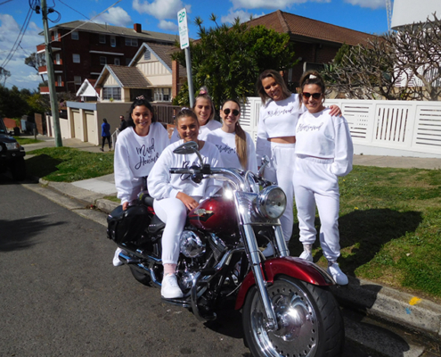 Hens party Harley transfer, Sydney