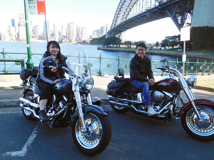 A birthday present Harley tour, Sydney