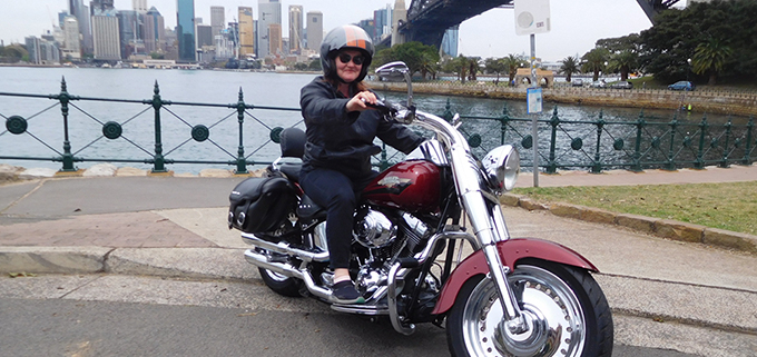 Harley tour in Sydney, Australia
