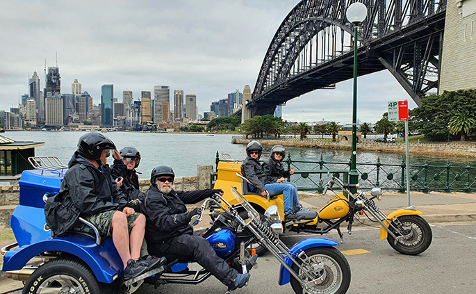 trike 3 bridges ride, Sydney