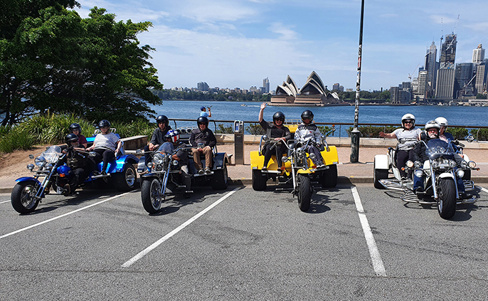 Trike tour for disability passengers, Sydney Australia