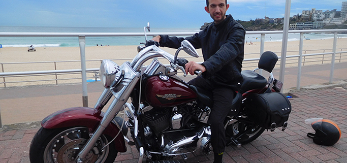 Eastern Panorama Harley ride, Sydney Australia