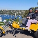 A christmas gift was a trike tour. They decided to do it on his 85th birthday. Northern Beaches, Sydney