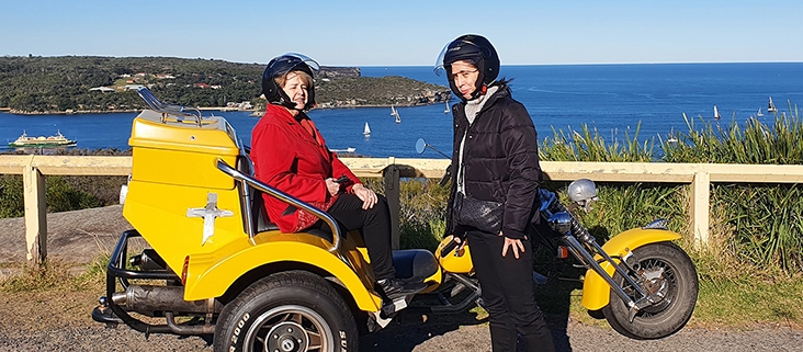 A bucket list trike tour around the north shore of Sydney.