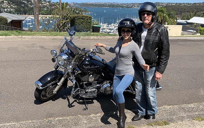 Harley ride around Northern Beaches, Sydney