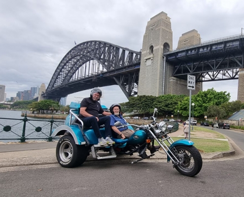 A birthday present for uncle. A trike tour around Sydney Australia.