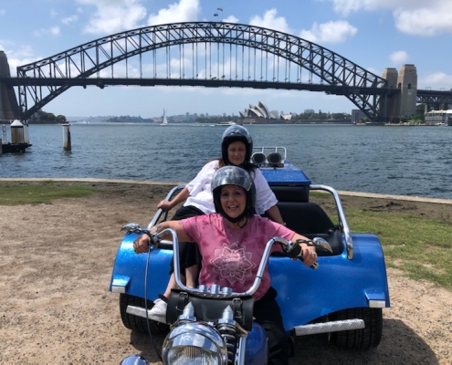 Girls weekend away tour, on a trike through Sydney.