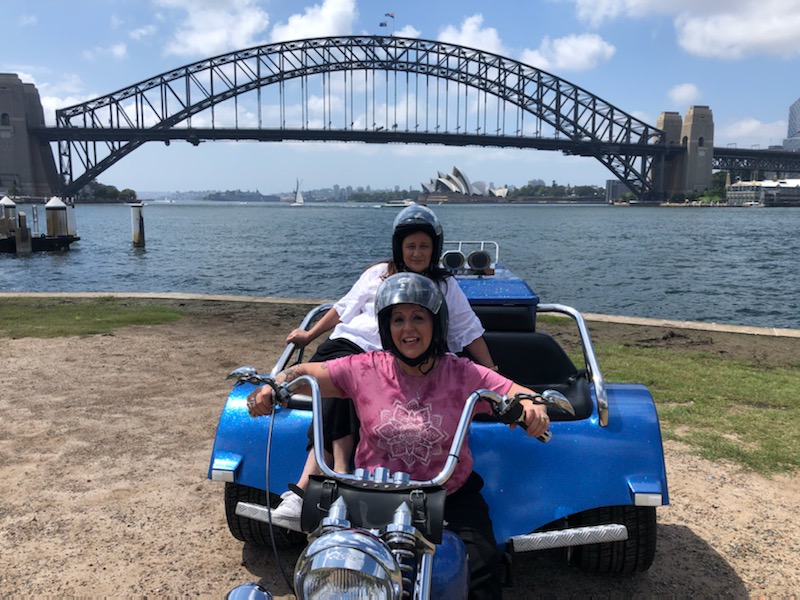 Girls weekend away tour, on a trike through Sydney.