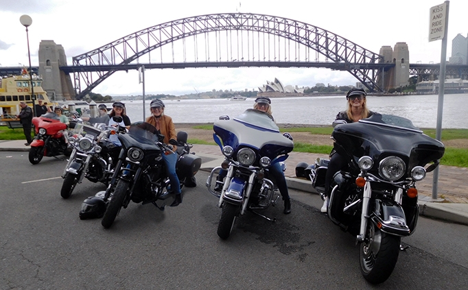 A birthday celebration Harley ride. Sydney Australia