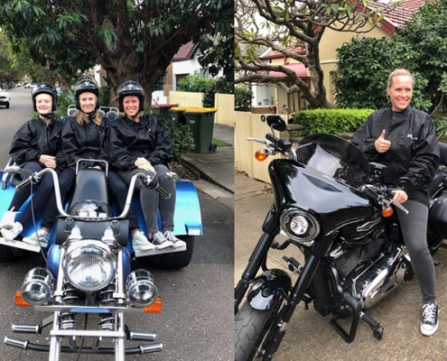 Harley and trike birthday tour. Sydney Australia.