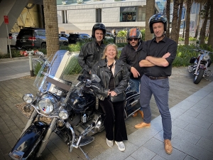 A corporate Harley + trike transfer through Sydney Australia. The passengers saw so many beautiful and hidden areas of the posh Eastern Suburbs.
