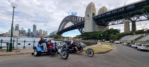 The family trike tour Sydney, was a huge success. A tour over the Sydney Harbour Bridge and around the Rocks.