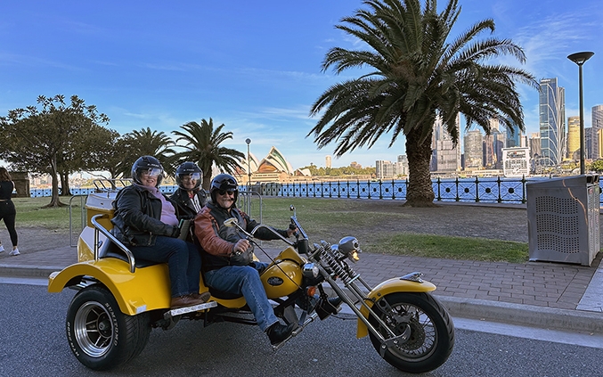 Sydney's holiday trike ride showed our passengers so many famous yet beautiful icons.