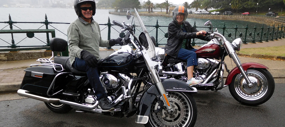 The Harley Davidson 3 Bridges tour was fun even in the rain!