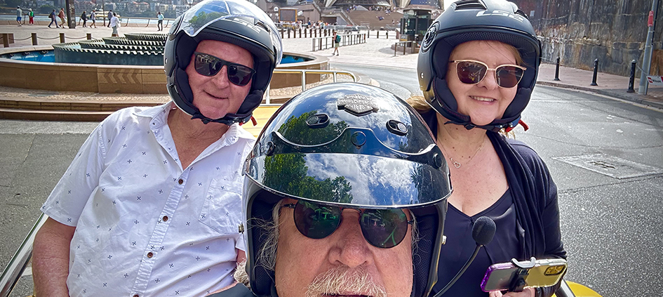 The Sydney Chopper4 trike tour showed our passengers many beautiful sights in Sydney.