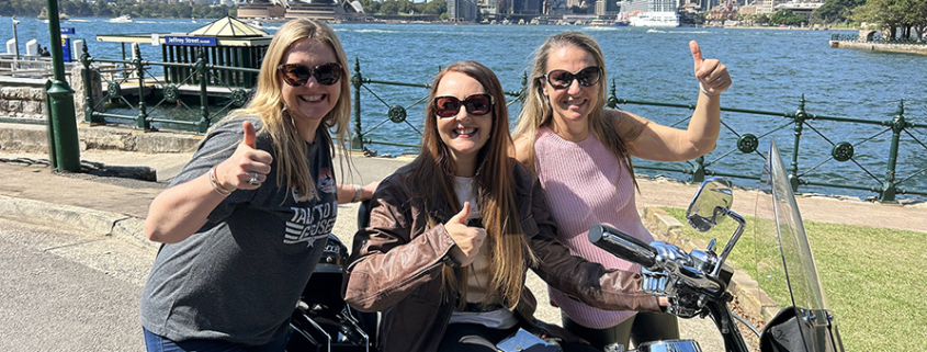 The Ladies 50th birthday Harley Davidson ride was so much fun. What a way to celebrate! Sydney is a great place to ride!