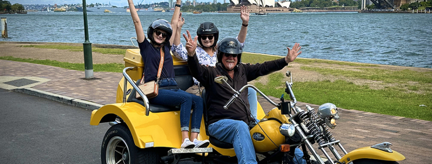 Mum and daughter loved their trike tour around the beautiful areas of Sydney.