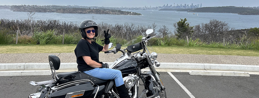 The Northern beaches Harley Davidson tour was a success. Bec is coming back for another ride!