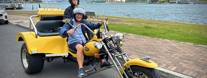 The parents Sydney trike tour was a success. "They had the most amazing time. They haven't stopped talking about it actually."