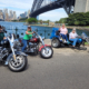 The friends 70th birthday tour around Sydney was such a lot of fun. They went on a trike and Harleys and loved the experience.