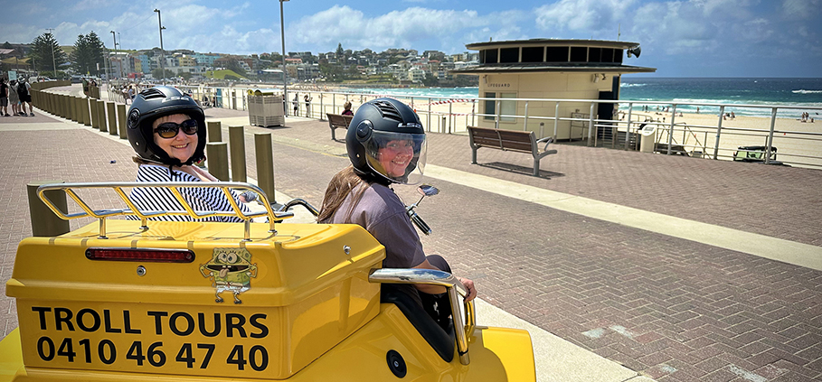 The surprise mother daughter trike tour was a huge surprise! The 3 hour tour around Sydney was a lot of fun!