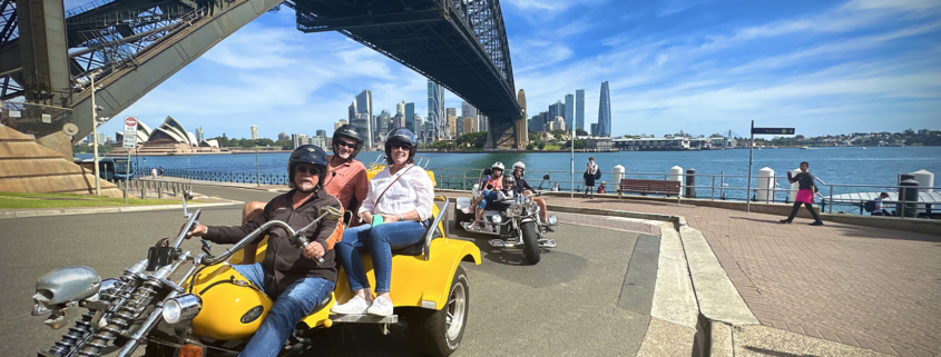 The Aussies trike tour experience showed them so much of Sydney. They loved the whole time on the trikes.