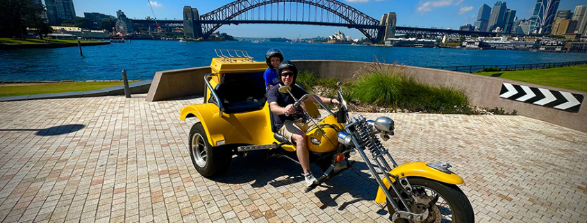 The father and son trike tour was fun! They loved their ride over the Sydney Harbour Bridge and more!