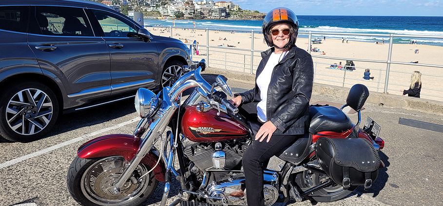 Mum's Harley birthday present was the best! She saw so much of the eastern suburbs of Sydney.