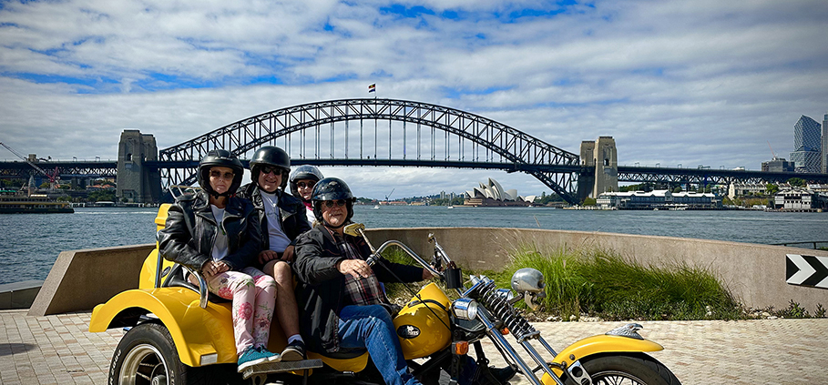 The repeat passenger's trike tour was a success, "Thanks for a great ride!".