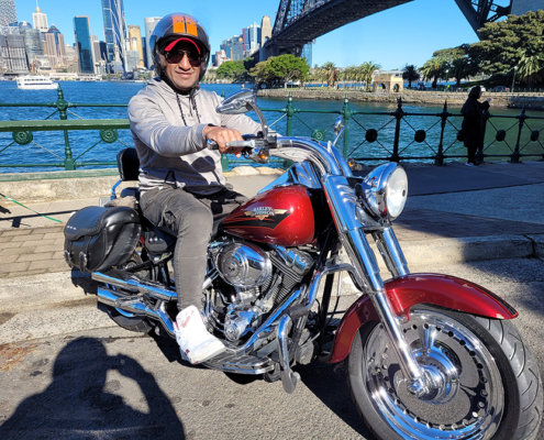 The Harley Davidson Sydney ride over the 3 main bridges was a fun but different tour!