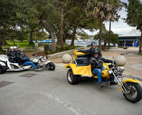 The family trike tour fun was just that, so much fun. They rode around the scenic Eastern Suburbs of Sydney.