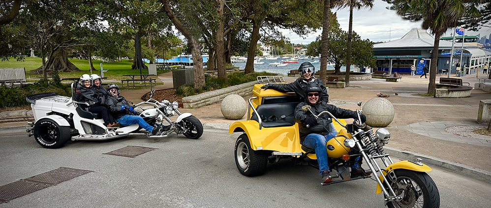 The family trike tour fun was just that, so much fun. They rode around the scenic Eastern Suburbs of Sydney.