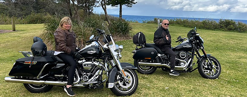 Sydney local's Harley tour showed them new places south of Sydney.