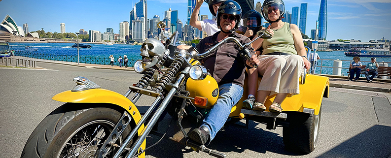 In Sydney, the Gift Voucher trike tour "was amazing! Better then what we were expecting!"