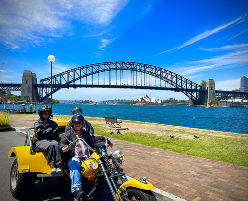 The surprise granddaughter's Sydney trike tour was fun and a unique experience.