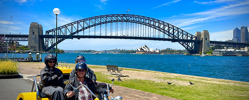 The surprise granddaughter's Sydney trike tour was fun and a unique experience.