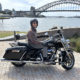 The husband's surprise Harley ride for his birthday was a huge success. He saw interesting parts of Sydney.