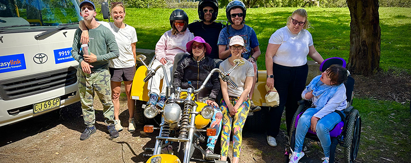 The disability mini trike rides were a fun way to feel some freedom in Sydney.