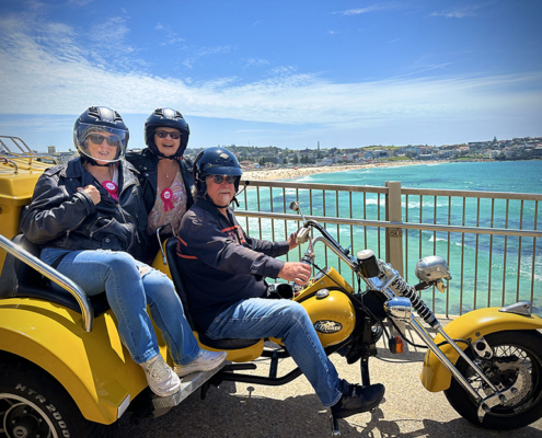 The 50th birthday trike tour was a fun and unique way to celebrate in Sydney.