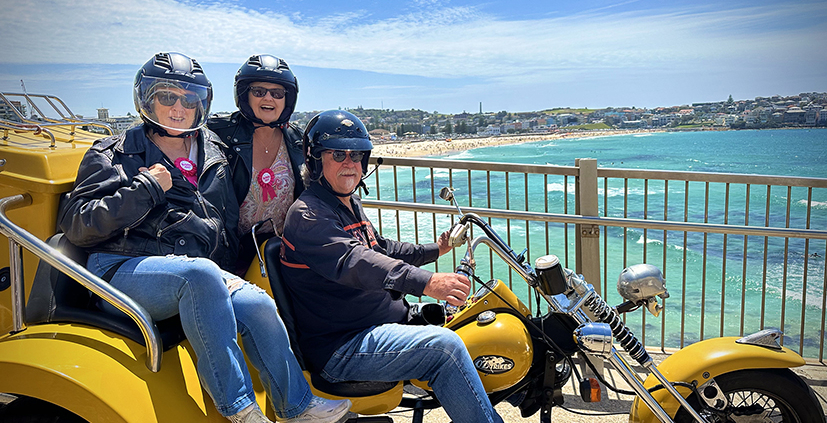 The 50th birthday trike tour was a fun and unique way to celebrate in Sydney.